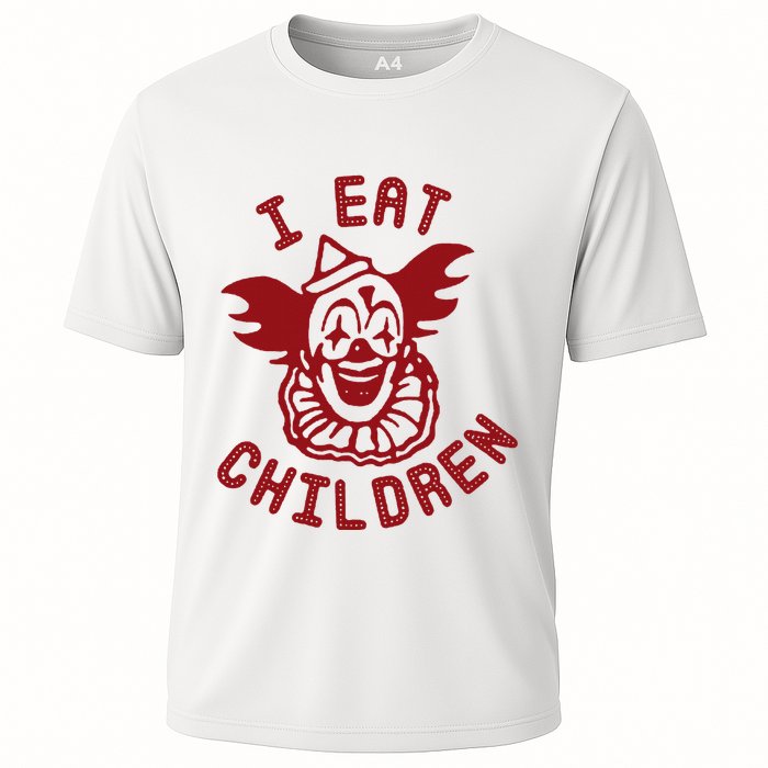 I Eat Children Evil Creepy Clown Halloween Cooling Performance Crew T-Shirt