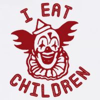 I Eat Children Evil Creepy Clown Halloween Cooling Performance Crew T-Shirt