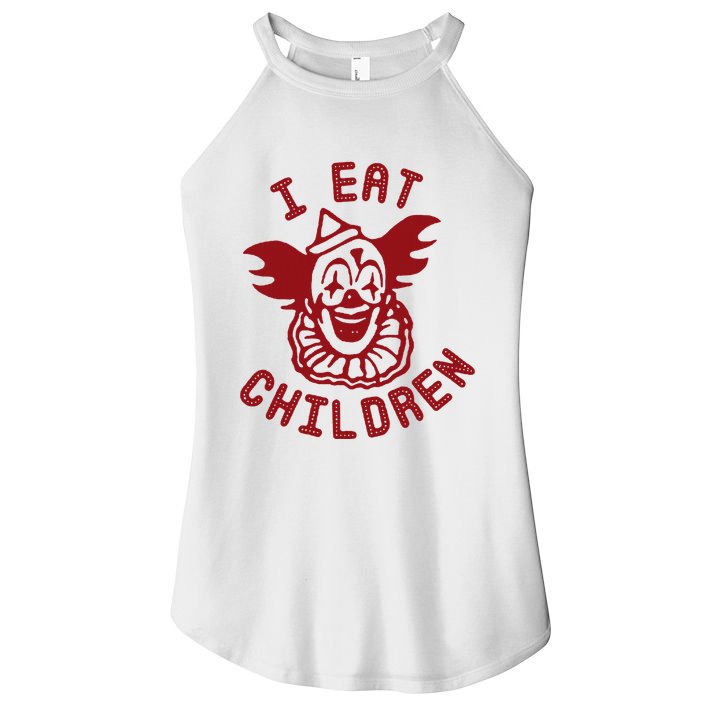 I Eat Children Evil Creepy Clown Halloween Women's Perfect Tri Rocker Tank