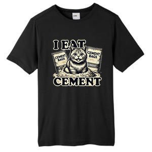 I Eat Cement Cursed Cat Funny Oddly Specific Meme Tall Fusion ChromaSoft Performance T-Shirt