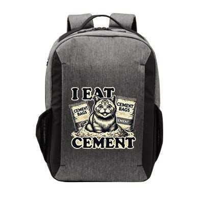 I Eat Cement Cursed Cat Funny Oddly Specific Meme Vector Backpack
