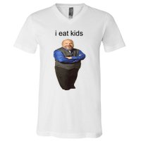 I Eat Children Funny V-Neck T-Shirt