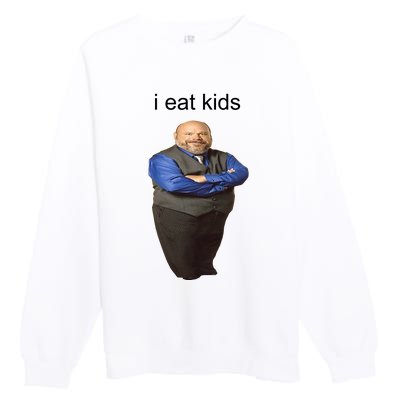 I Eat Children Funny Premium Crewneck Sweatshirt