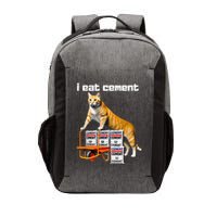 I Eat Cement Cursed Cat Funny Oddly Specific Weird Meme Vector Backpack
