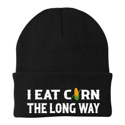 I Eat Corn The Long Way Funny Inappropriate Embarrassing Beanie