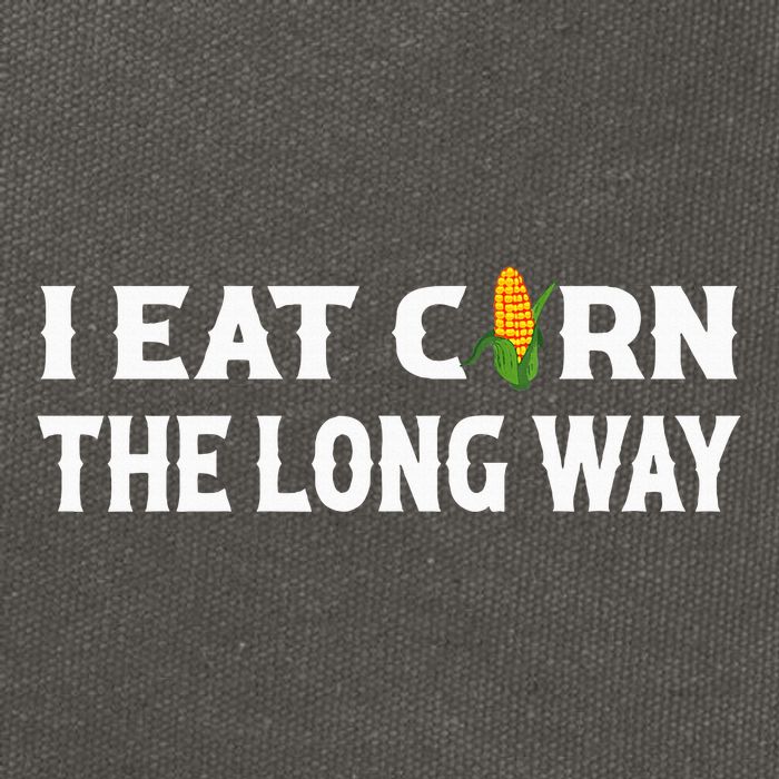 I Eat Corn The Long Way Funny Inappropriate Embarrassing Cotton Canvas Backpack