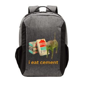 I Eat Cement Cursed Cat Funny Meme Vector Backpack