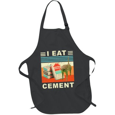 I Eat Cement Cursed Cat Funny Oddly Specific Dank Meme Apron