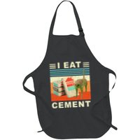 I Eat Cement Cursed Cat Funny Oddly Specific Dank Meme Apron