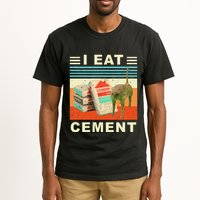 I Eat Cement Cursed Cat Funny Oddly Specific Dank Meme Tall T-Shirt