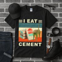 I Eat Cement Cursed Cat Funny Oddly Specific Dank Meme Tall T-Shirt