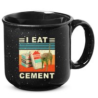 I Eat Cement Cursed Cat Funny Oddly Specific Dank Meme 15oz Campfire Ceramic Mug