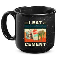 I Eat Cement Cursed Cat Funny Oddly Specific Dank Meme 15oz Campfire Ceramic Mug