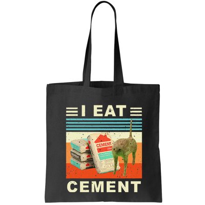 I Eat Cement Cursed Cat Funny Oddly Specific Dank Meme Bag