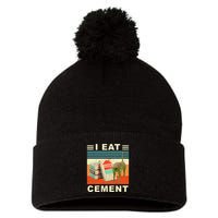 I Eat Cement Cursed Cat Funny Oddly Specific Dank Meme Pom Pom 12in Knit Beanie