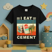 I Eat Cement Cursed Cat Funny Oddly Specific Dank Meme Toddler T-Shirt