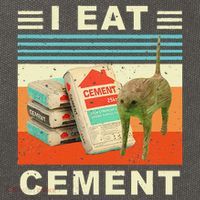 I Eat Cement Cursed Cat Funny Oddly Specific Dank Meme Cotton Canvas Backpack