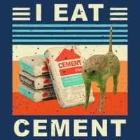 I Eat Cement Cursed Cat Funny Oddly Specific Dank Meme Infant Baby Jersey Bodysuit
