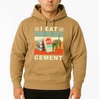 I Eat Cement Cursed Cat Funny Oddly Specific Dank Meme Hoodie