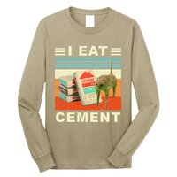 I Eat Cement Cursed Cat Funny Oddly Specific Dank Meme Long Sleeve Shirt