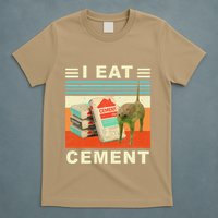 I Eat Cement Cursed Cat Funny Oddly Specific Dank Meme T-Shirt