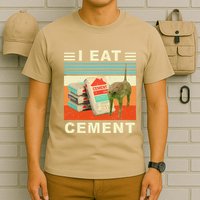 I Eat Cement Cursed Cat Funny Oddly Specific Dank Meme T-Shirt