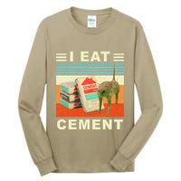 I Eat Cement Cursed Cat Funny Oddly Specific Dank Meme Tall Long Sleeve T-Shirt