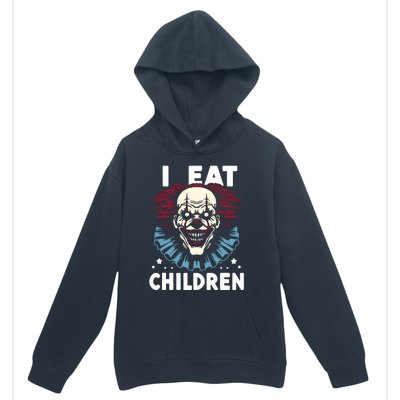 I Eat Children Scary Halloween Adult Humor Evil Clown Urban Pullover Hoodie