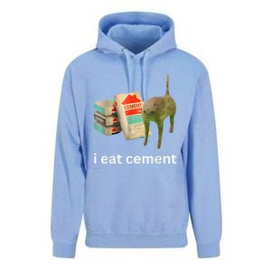 I Eat Cement Funny Meme Cat Unisex Surf Hoodie