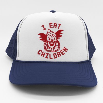 I Eat Children Funny Evil Creepy Clown Halloween Trucker Hat