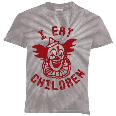 I Eat Children Funny Evil Creepy Clown Halloween Kids Tie-Dye T-Shirt