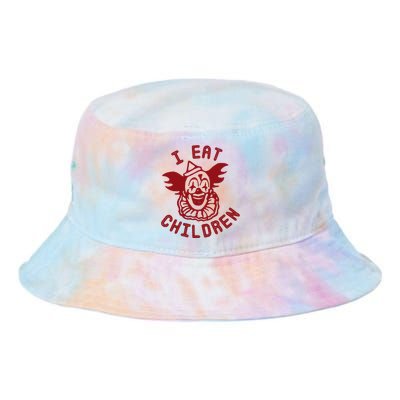 I Eat Children Funny Evil Creepy Clown Halloween Tie Dye Newport Bucket Hat