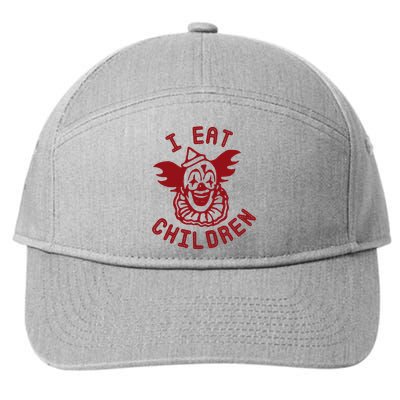 I Eat Children Funny Evil Creepy Clown Halloween 7-Panel Snapback Hat