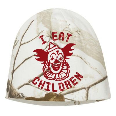 I Eat Children Funny Evil Creepy Clown Halloween Kati - Camo Knit Beanie