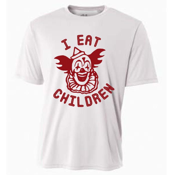 I Eat Children Funny Evil Creepy Clown Halloween Cooling Performance Crew T-Shirt