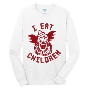 I Eat Children Funny Evil Creepy Clown Halloween Tall Long Sleeve T-Shirt