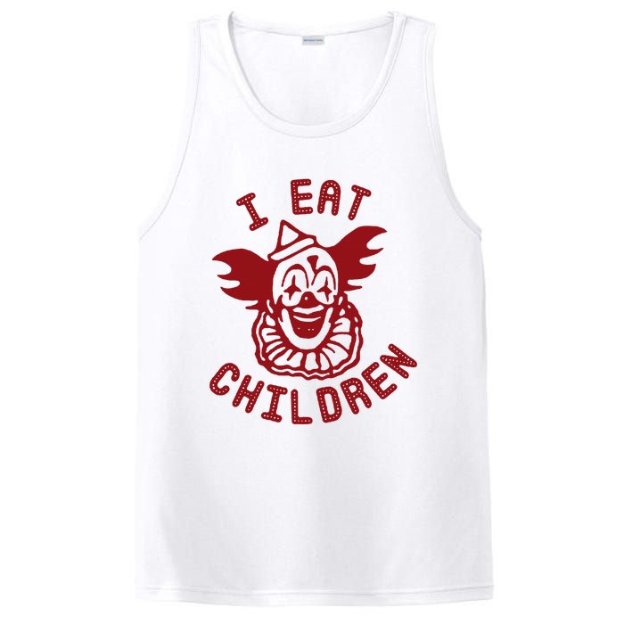 I Eat Children Funny Evil Creepy Clown Halloween PosiCharge Competitor Tank