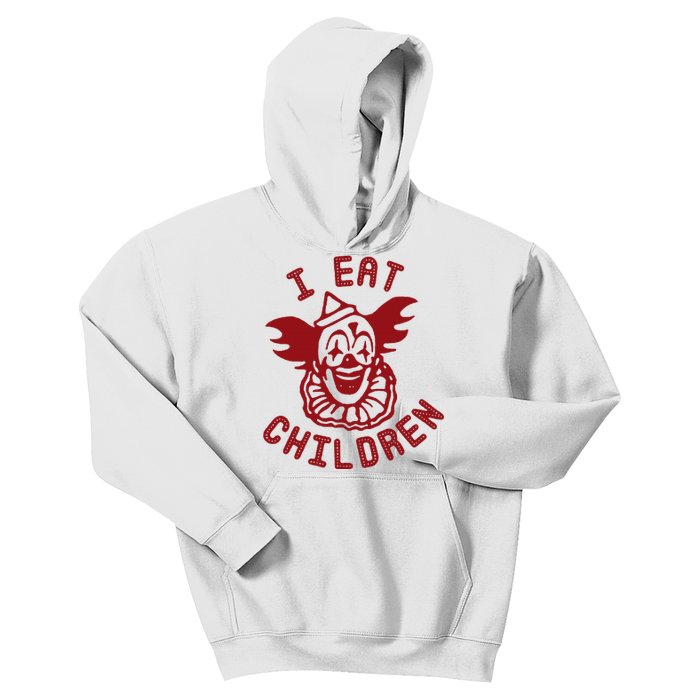 I Eat Children Funny Evil Creepy Clown Halloween Kids Hoodie