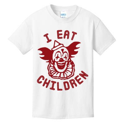 I Eat Children Funny Evil Creepy Clown Halloween Kids T-Shirt