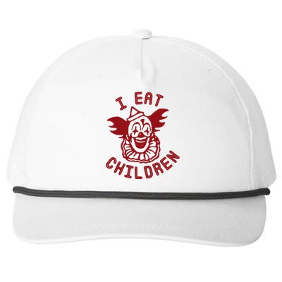 I Eat Children Funny Evil Creepy Clown Halloween Snapback Five-Panel Rope Hat