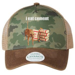 I Eat Cement Cursed Cat Legacy Tie Dye Trucker Hat