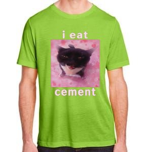 I Eat Cement Cat Adult ChromaSoft Performance T-Shirt