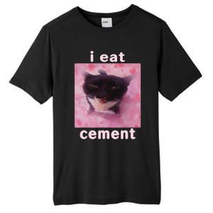 I Eat Cement Cat Tall Fusion ChromaSoft Performance T-Shirt