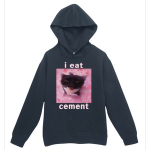 I Eat Cement Cat Urban Pullover Hoodie