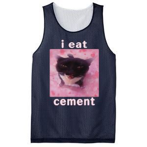 I Eat Cement Cat Mesh Reversible Basketball Jersey Tank