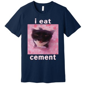 I Eat Cement Cat Premium T-Shirt