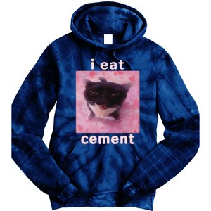 I Eat Cement Cat Tie Dye Hoodie