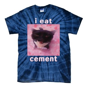 I Eat Cement Cat Tie-Dye T-Shirt