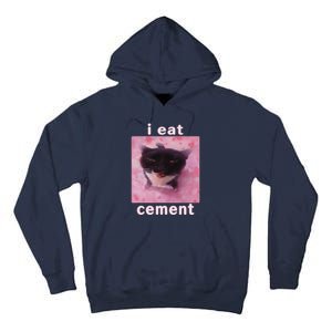 I Eat Cement Cat Tall Hoodie