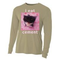 I Eat Cement Cat Cooling Performance Long Sleeve Crew